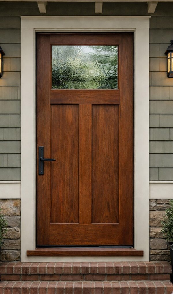 lite craftsman on a house