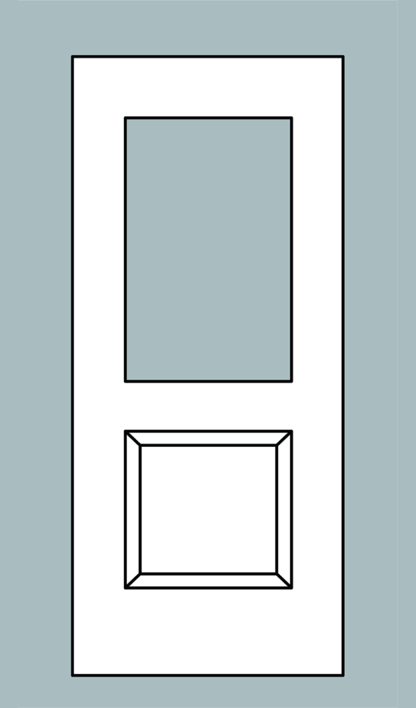 Cutout Half Lite Panel