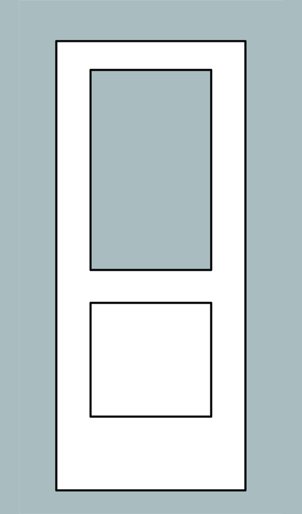 Cutout Half Lite Panel Shaker