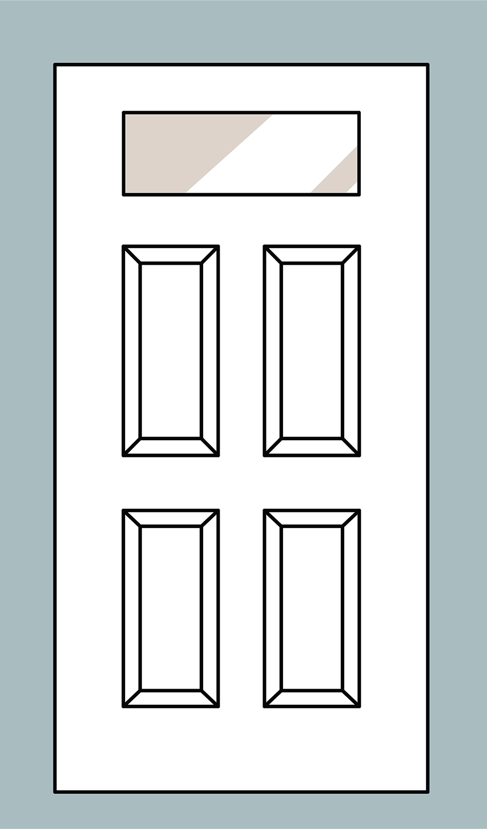 Flush Glazed Quarter Lite