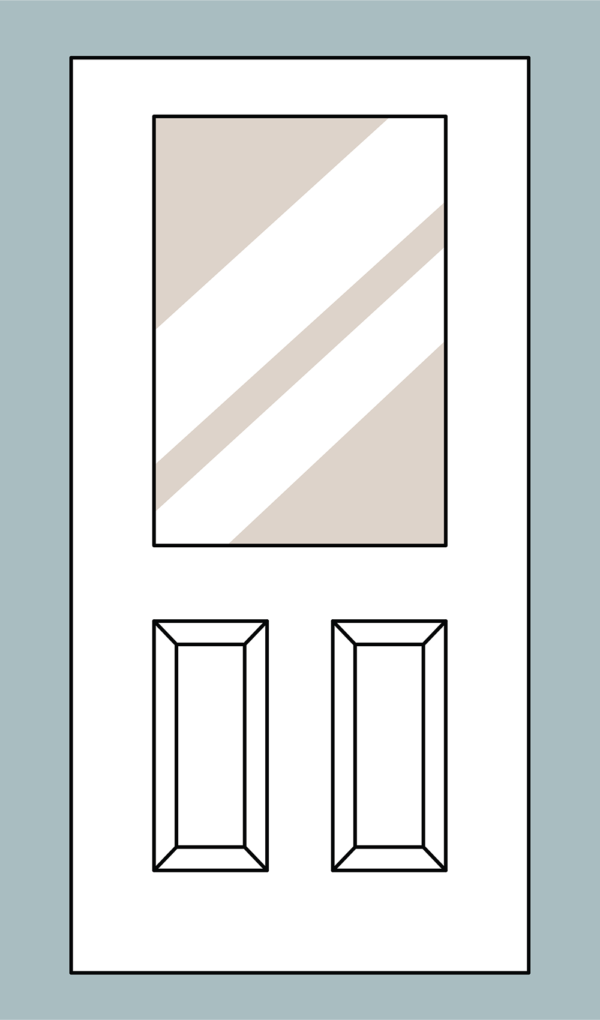 Flush Glazed Half Lite Panel