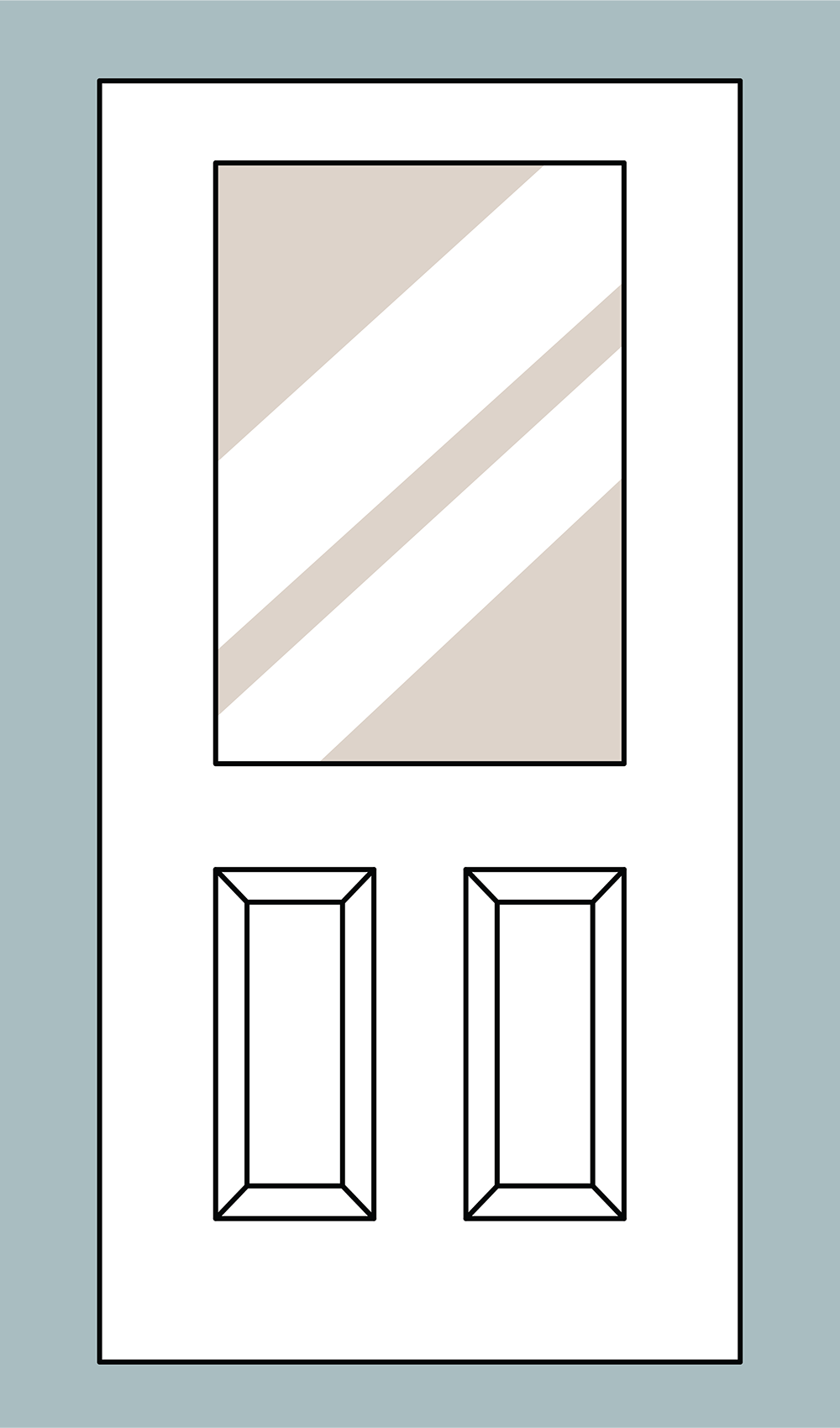 Flush Glazed Half Lite Panel