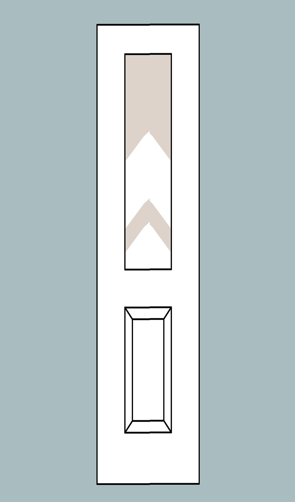 Flush Glazed Half Lite Sidelite