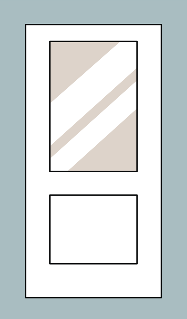 Flush Glazed Half Lite Panel