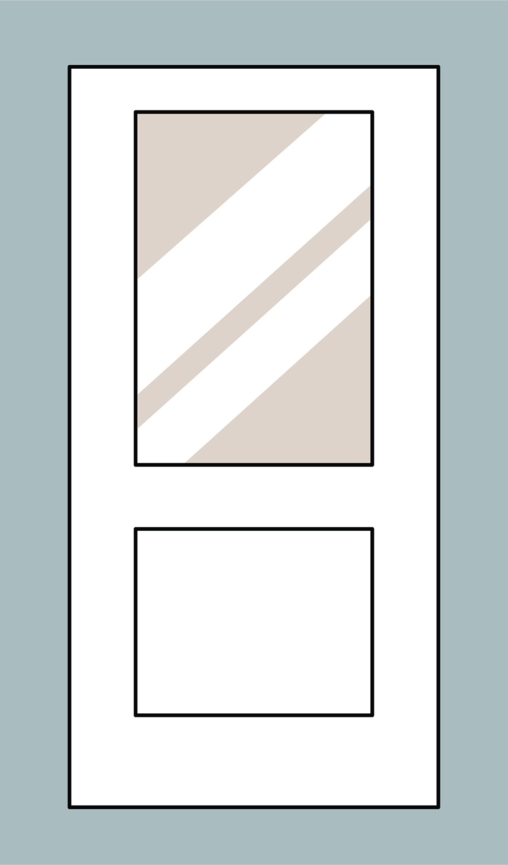 Flush Glazed Half Lite Panel