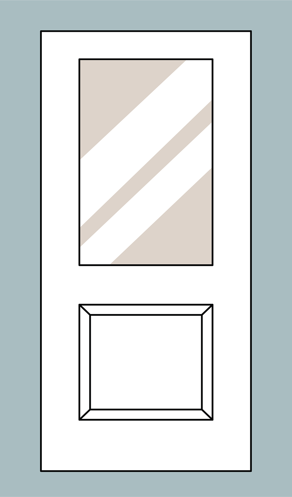 Flush Glazed Half Lite Panel