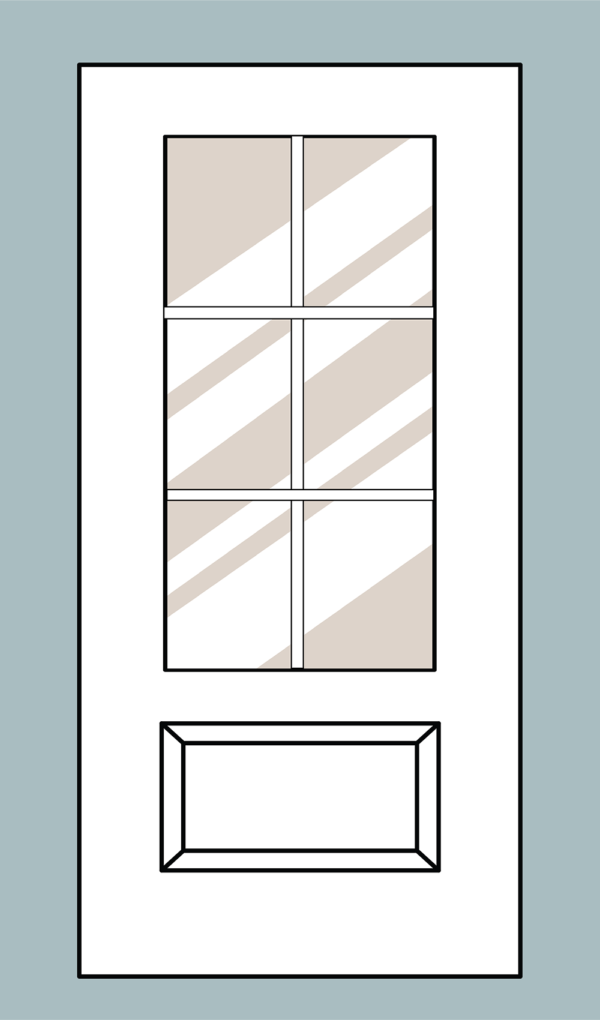 Flush Glazed Lite Panel L