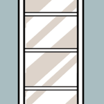 Flush Glazed Lite Horizontal Slim Profile