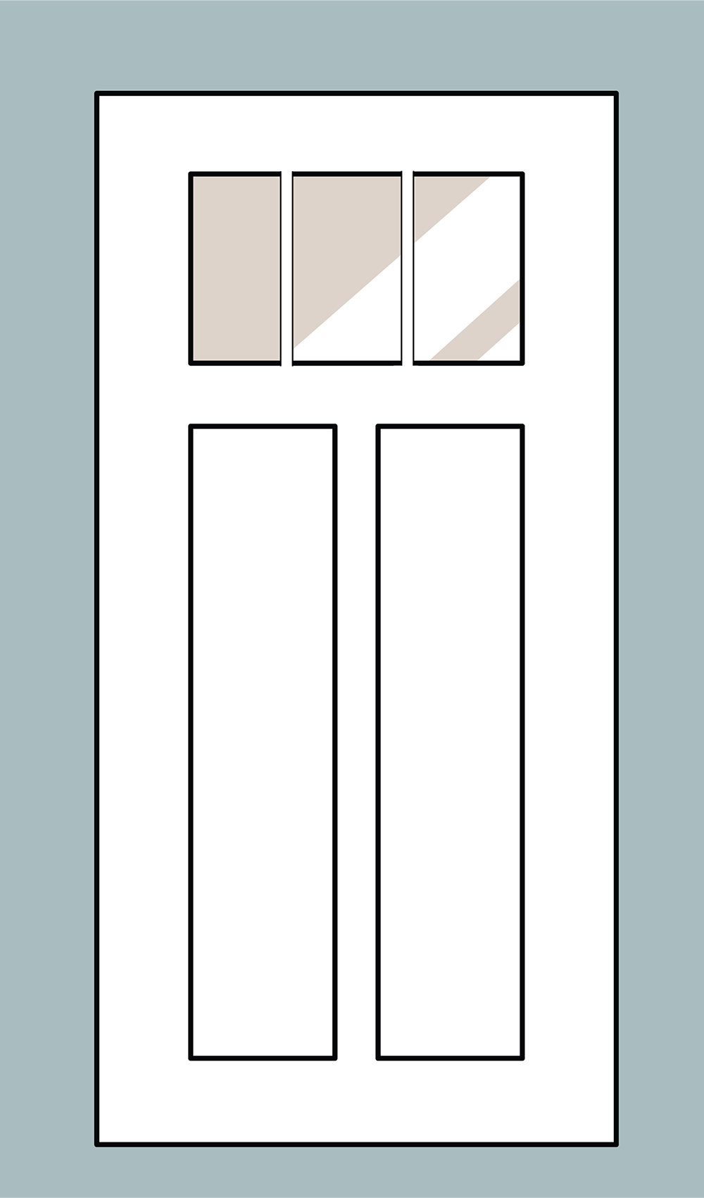L Flush Glazed Craftsman
