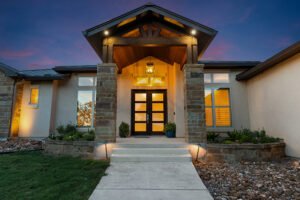 Home 27 Lite fiberglass door double door modern