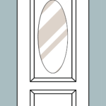 Flush Glazed Oval Panel