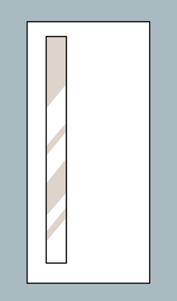 Flush Glazed One Lite Offset