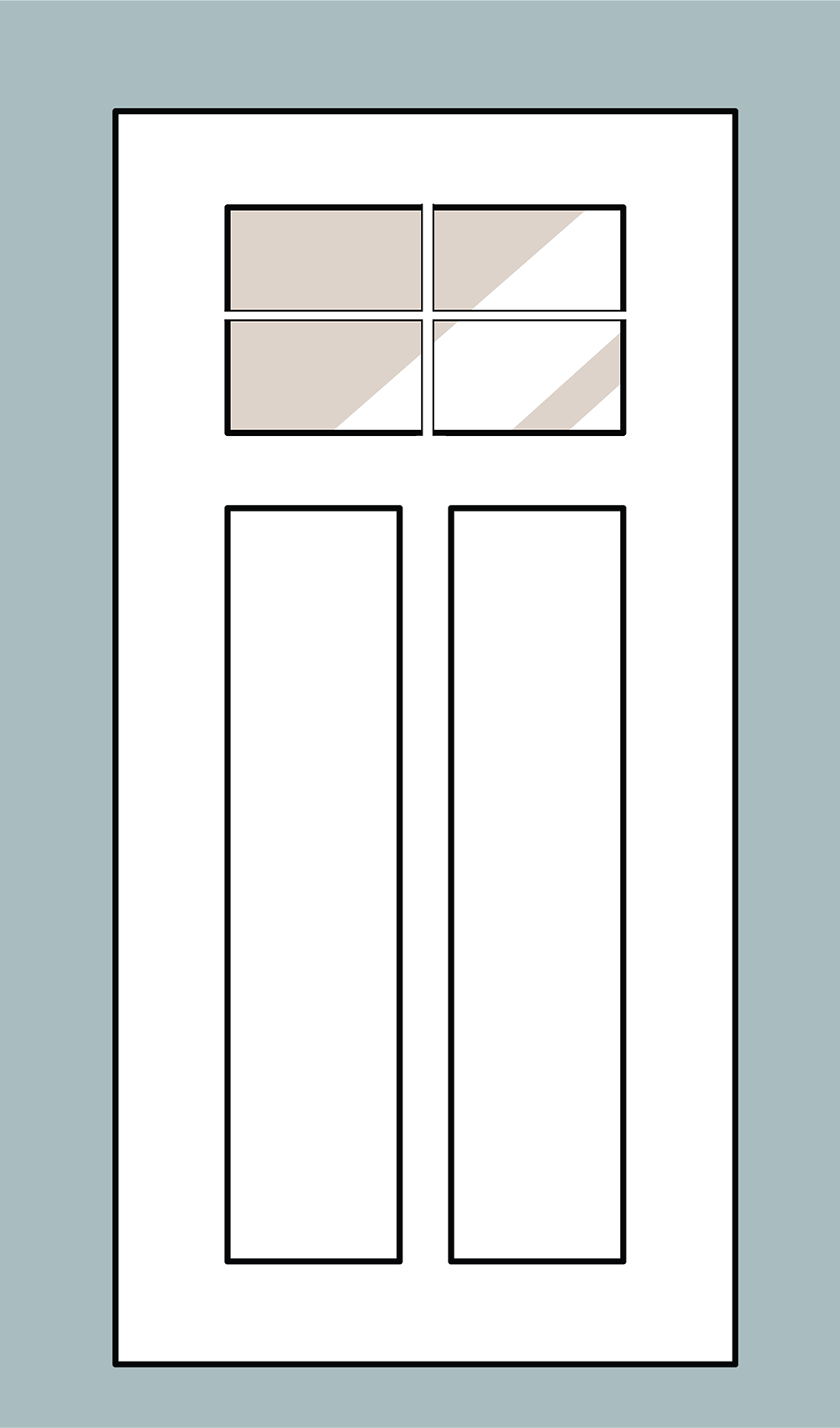 L Flush Glazed Craftsman