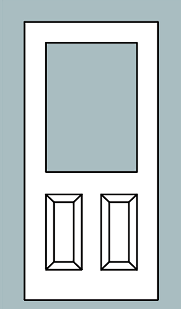 A Cutout Half Lite Panel