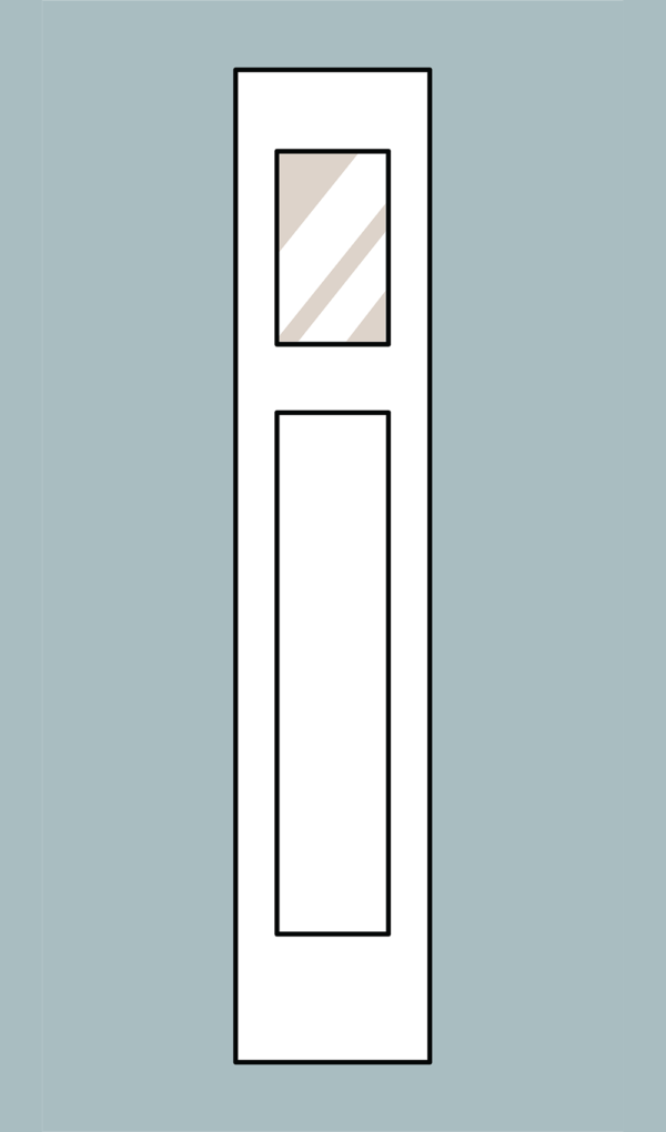 Flush Glazed Craftsman Shaker