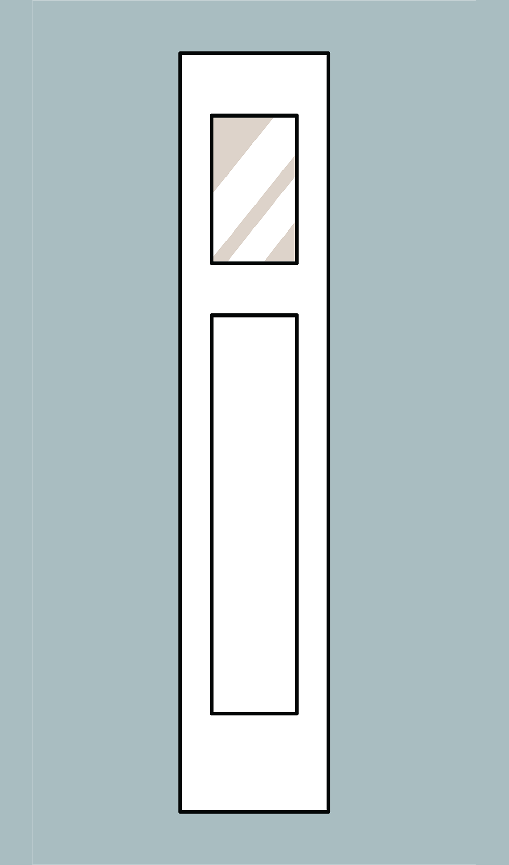 Flush Glazed Craftsman Shaker