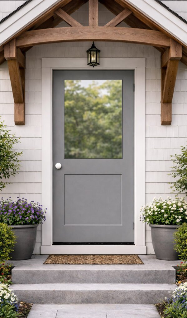 Shaker Half Lite on a house