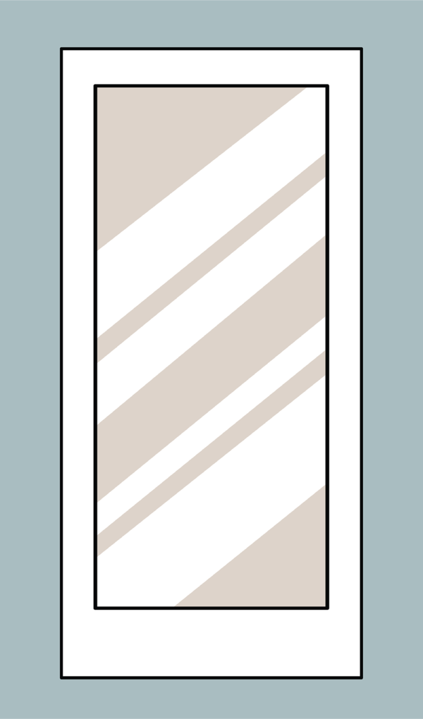 XL Glass Flush Glazed Full Lite